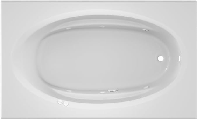 Jacuzzi SIGNATURE Acrylic Drop-In Bathtub, Heated Jet Massage Tub, Slip by Jacuzzi