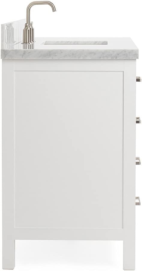 ARIEL Cambridge 55" White Bathroom Vanity - Image 8