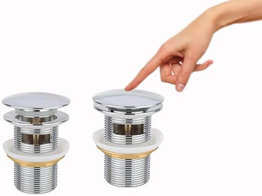 Chrome Freestanding Bathtub Drain Stopper, Compatible - Image 5