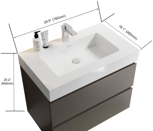 Alice 30 Inch Bathroom Vanity - Image 2