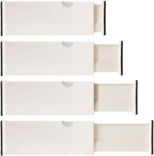 4 Adjustable Drawer Dividers, Organize Silverware and Utensils in Home Kitchen by BerryAve