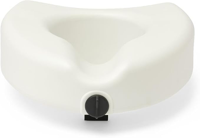 Medline 5" Elevated Toilet Seat Riser W/Microban Antimicrobial Protection - Image 4