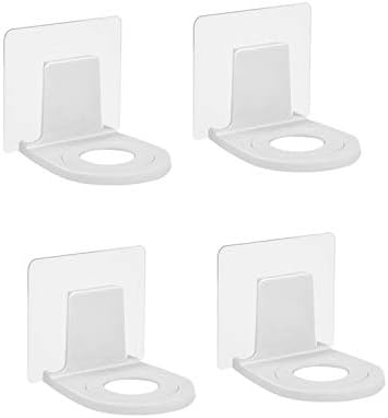 4 Pack Shower Gel Bottle Rack Hook Self Adhesive Wall Mounted No Drilling by KNNRIIM