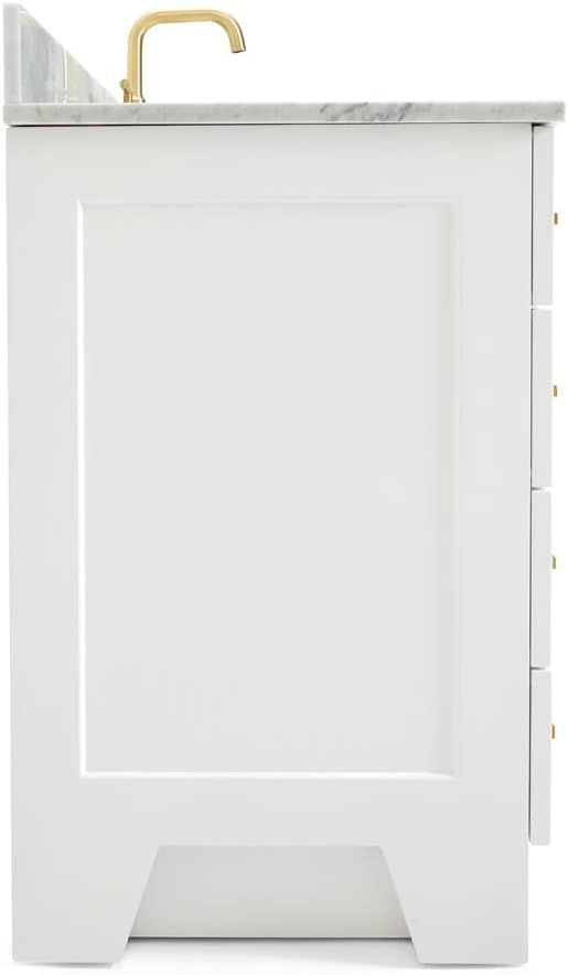 ARIEL 55" White Bathroom Vanity - Image 7