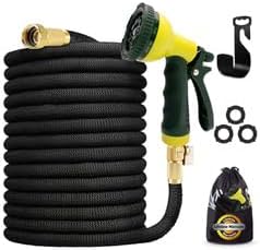 J&B XpandaHose 50ft Expandable Garden Hose – Ultra-Strong 3750D, 4-Layer Latex - Image 3