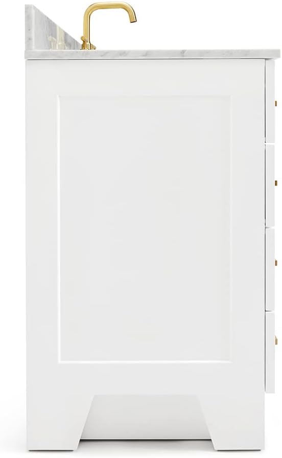 ARIEL Taylor 37 Inch White Bathroom Vanity - Image 9