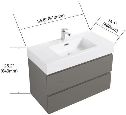 Alice 36 Inch Bathroom Vanity - Image 2