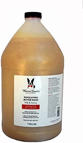 Warren London Exfoliating Butter Wash – Milk & Honey Dog Shampoo, 1-Gallon Pro by WarrenLondon