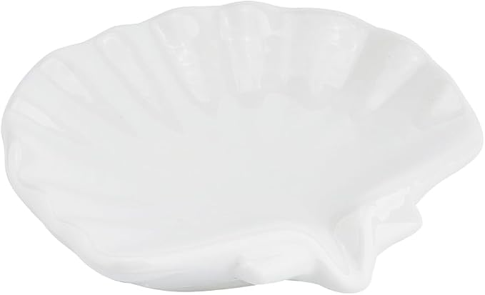 Ceramic Soap Holder, Sea-Shell Soap Tray by Unknown