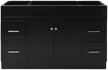ARIEL Hamlet Series Bathroom Vanity Base Cabinet in Black by Ariel
