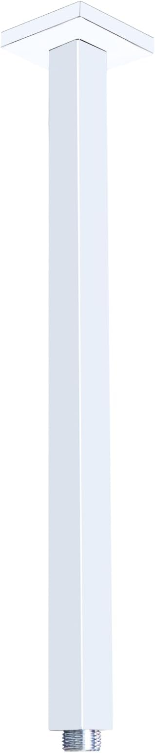 Chrome Shower Arm with Flange and Teflon Tape by Drettyer