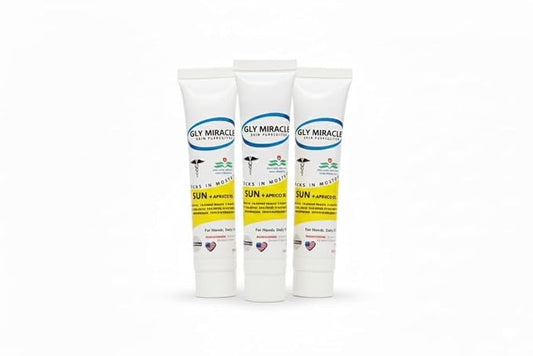 GLY MIRACLE SUN SPF30 Sunscreen Travel Lotion Tubes Apricot Breeze – Non-Greasy by GlyMiracle
