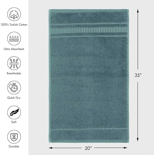 Melissa Linen 2-Piece Turkish Cotton Face & Hand Towels Set, 20 in x 35 in - Image 4