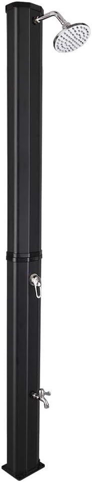 VINGLI Solar Heated Shower, 9.3 Gallon Outdoor Shower by VINGLI