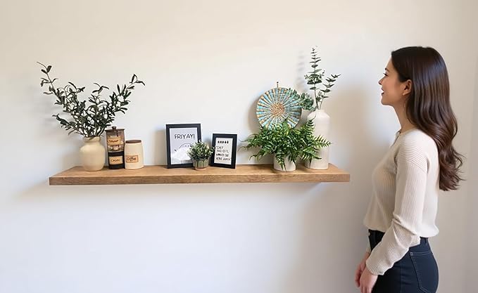 joelsantiques 60 Inch Wooden Floating Shelves - Image 4