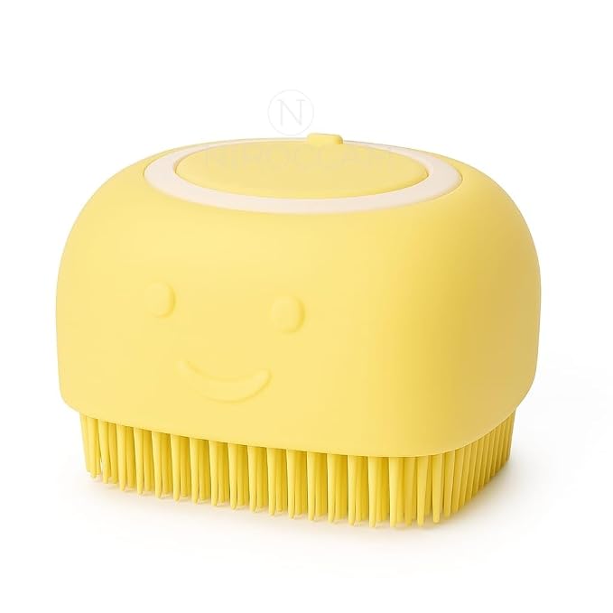 Dog Bath Brush with Shampoo Dispenser – Silicone Pet Grooming Scrubber by Unknown