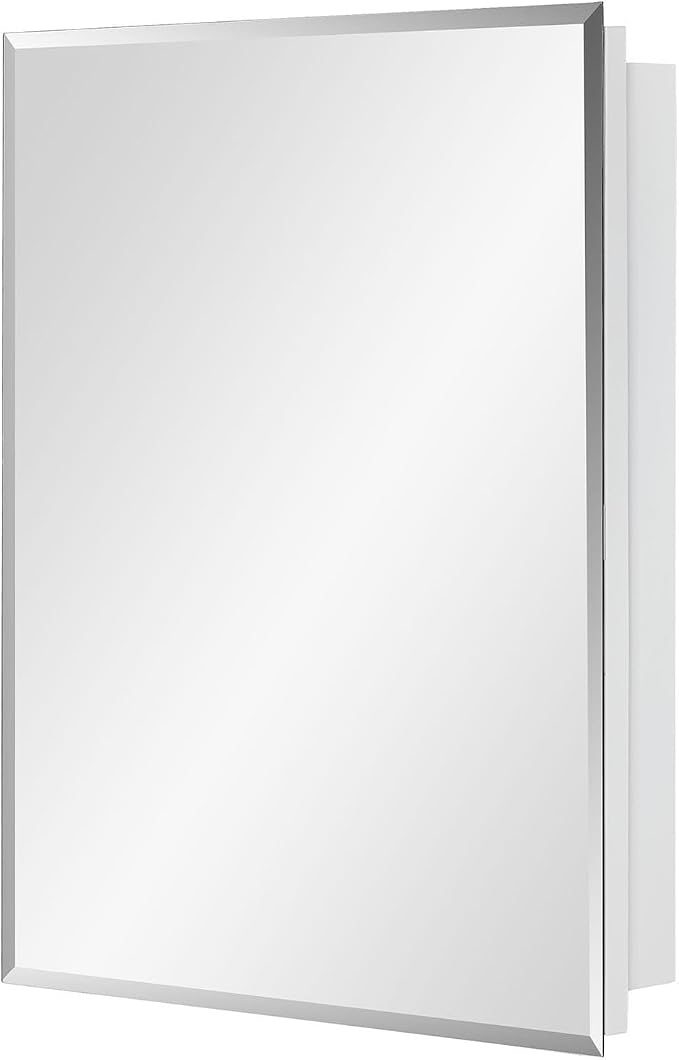 Bathroom Medicine Cabinet with Beveled Edge Mirrored Door 20 x 26 inch - Image 6
