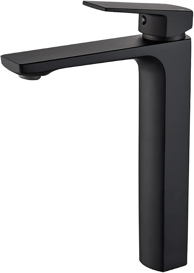 VOTON Black Vessel Sink Single Hole Tall Bathroom Faucet, RV Lavatory Vanity by VOTON