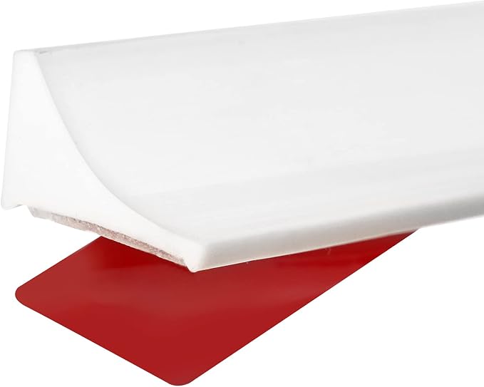 New Collapsible Shower Threshold Water Dam, Self Adhesive Silicone Waterproof by Raycity