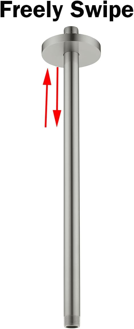 RANDOM Brushed Nickel Shower Arm - Image 6