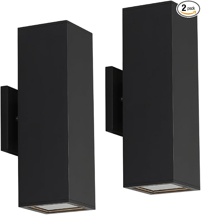 Cerdeco Aluminum Modern Outdoor Wall Light, Exterior Up Down Light Fixtures by Cerdeco