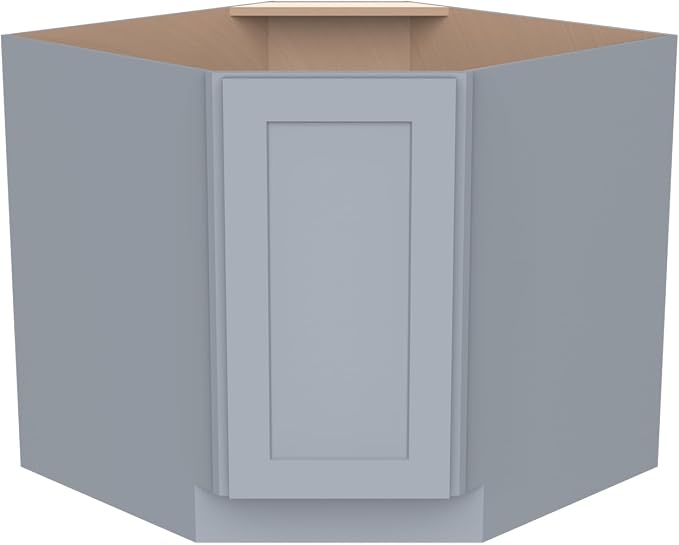 Diagonal Corner Kitchen Cabinet – Solid Wood – Freestanding Storage Organizer - Image 5