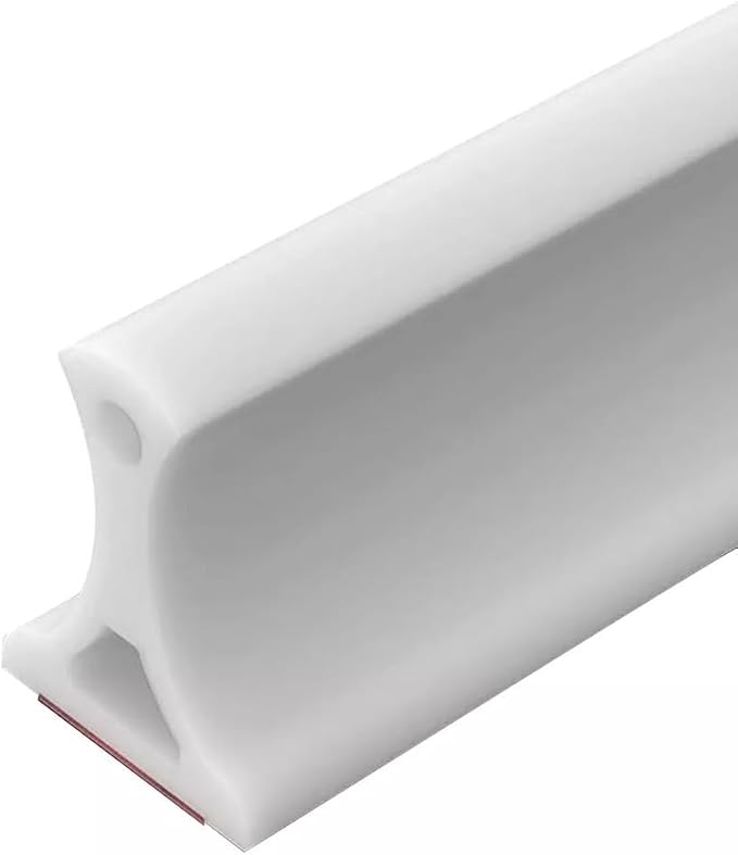 Flexible Rubber Shower Water Stopper Strip, 2m Length Bathroom Floor Dam Barrier by Unknown