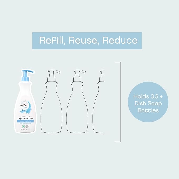 AspenClean Natural Dish Soap and Refill Unscented - Image 4