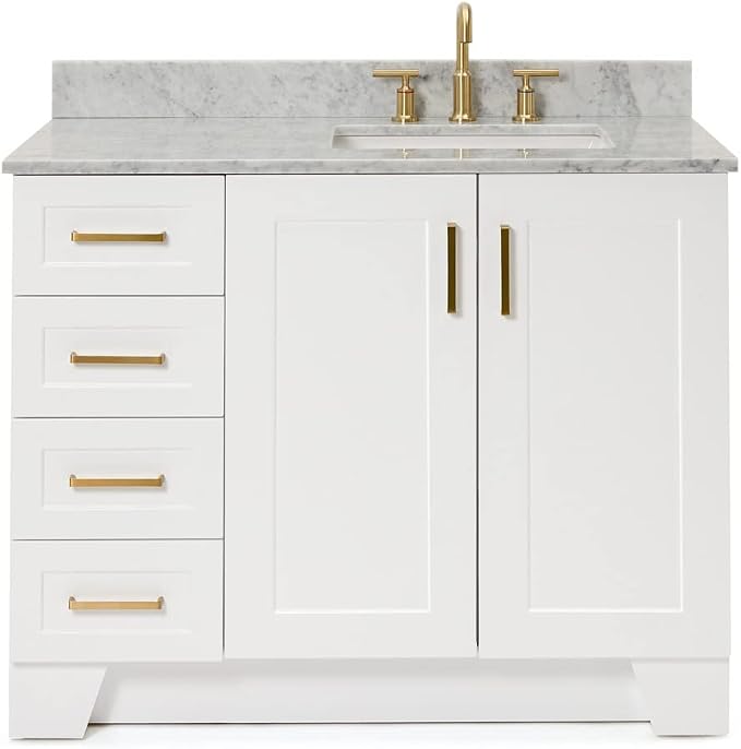 ARIEL Taylor 43 Inch White Bathroom Vanity by Ariel