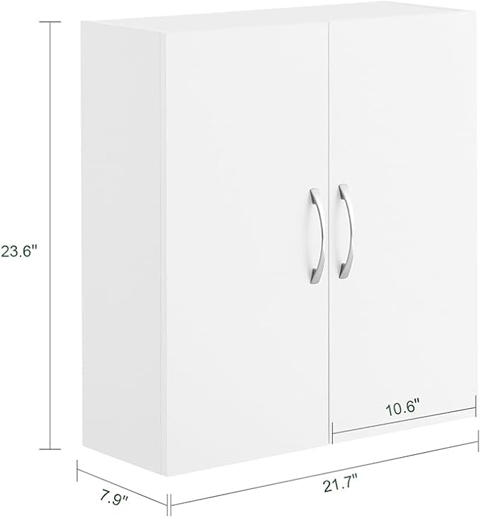 SoBuy Narrow Bathroom Wall Cabinet Over The Toilet Storage, Small Space Wall - Image 2