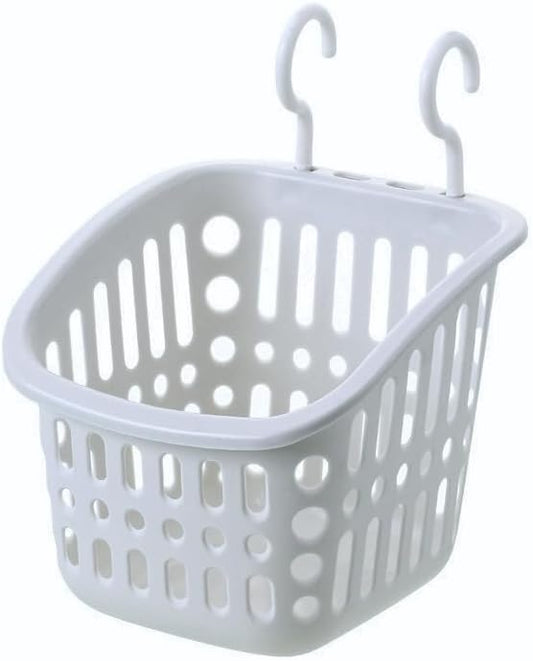 Hanging Bathroom Storage Basket – Wall-Mounted Plastic Organizer Bin by MIXNEX