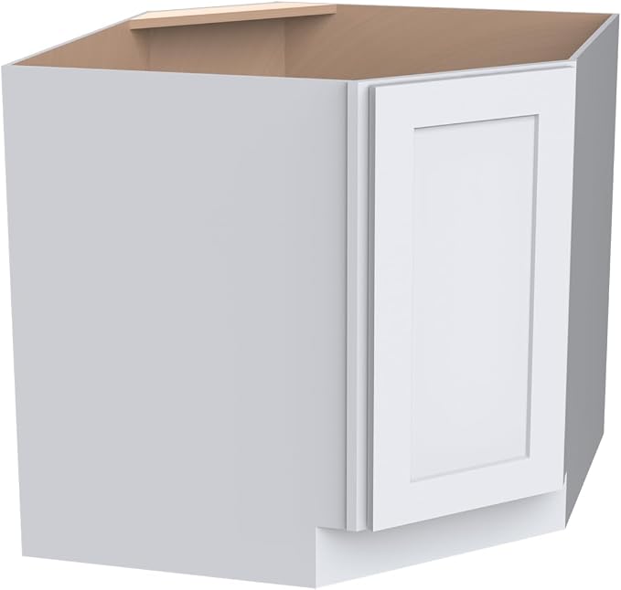 Diagonal Corner Kitchen Cabinet – Solid Wood – Freestanding Storage Organizer - Image 7