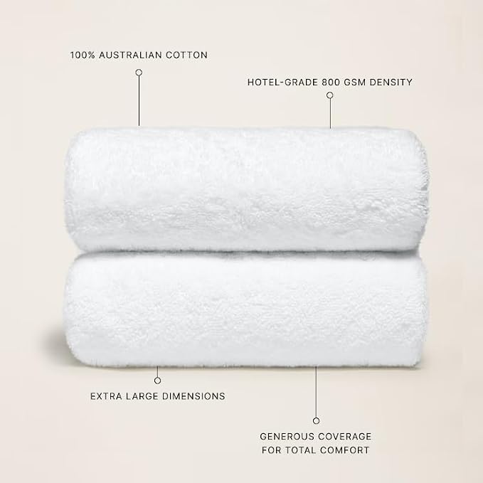 Italic Ultraplush 100% Australian Cotton Bath Sheets - Image 3