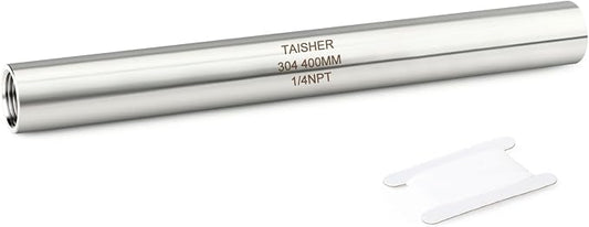 TAISHER 1PCS Stainless Steel Pipe Fittings, 1/4" NPT Female x 1/4" NPT Female by TAISHER