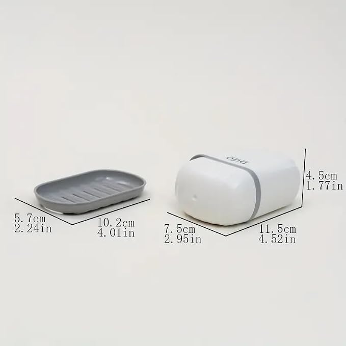 Zulay Kitchen Pack of 2 Portable Plastic Soap Dish Box - Image 5