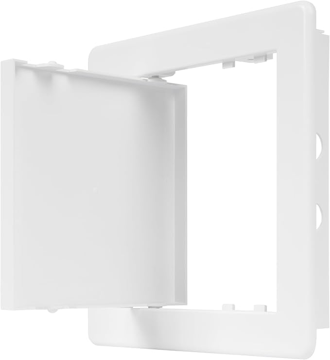 6" x 6" White Plastic Access Panel. Service Shaft Door Panel. Plumbing - Image 7