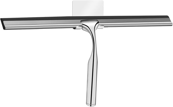 Shower Squeegee for Glass Doors Stainless Steel by YAHENLI