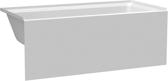 Fine Fixtures Acrylic, Fiberglass Alcove Soaking Bathtub - Image 2