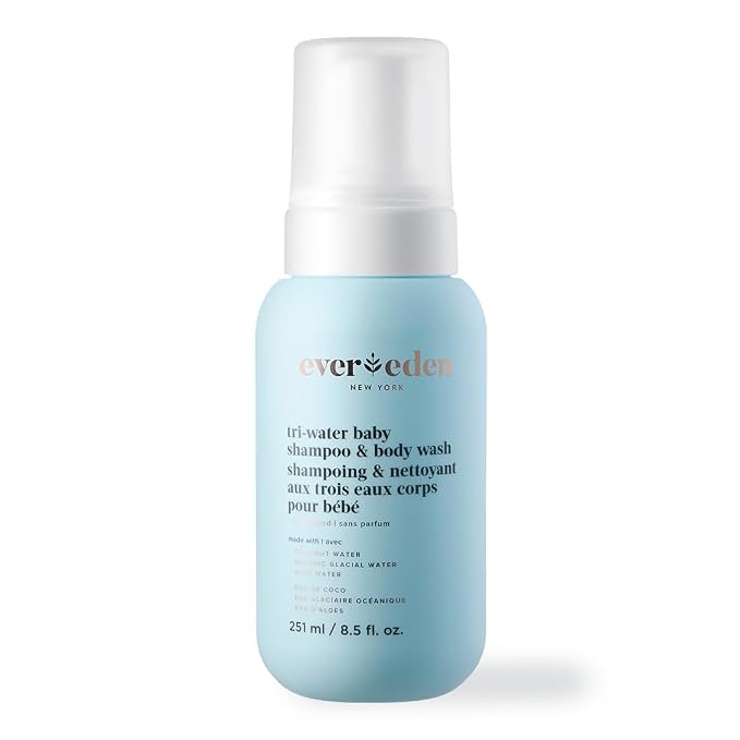 Evereden Tri-Water 2-in-1 Cooling Baby Shampoo and Body Wash: Gentle Cleansing by Evereden