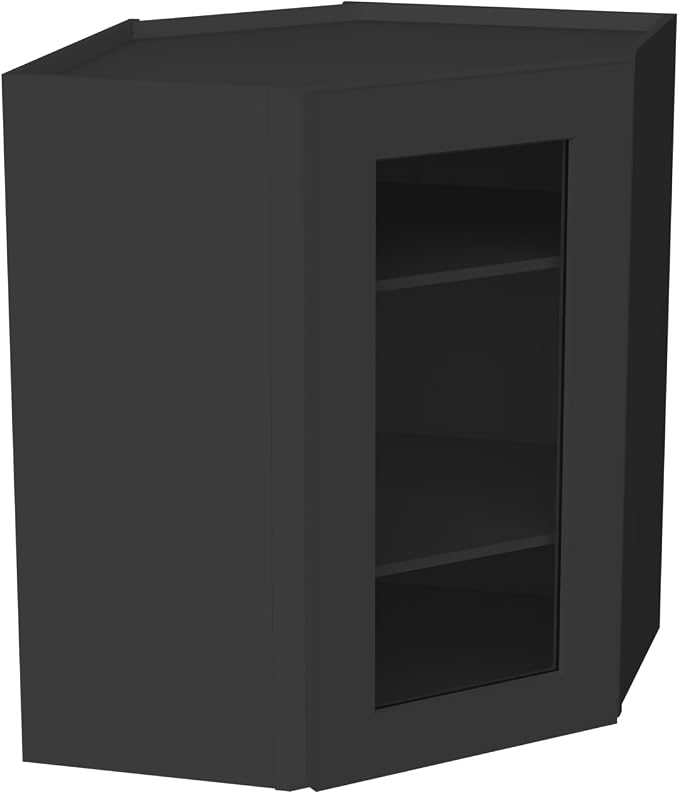 Glass Cabinet Wall Corner Cabinet - Image 7