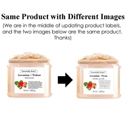 Geranium + Pecan Body & Foot Scrub 10 oz - Image 3