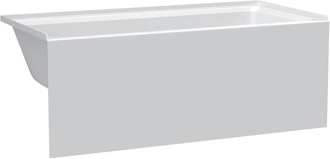Fine Fixtures Acrylic, Fiberglass Alcove Soaking Bathtub by Fine+Fixtures
