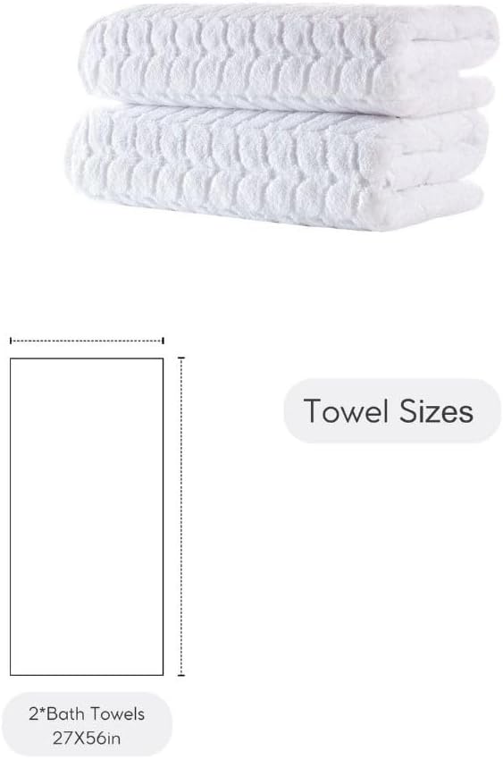 BAGNO MILANO Turkish Bath Towels, Soft Plush Jacquard Luxury Bath Towels - Image 9