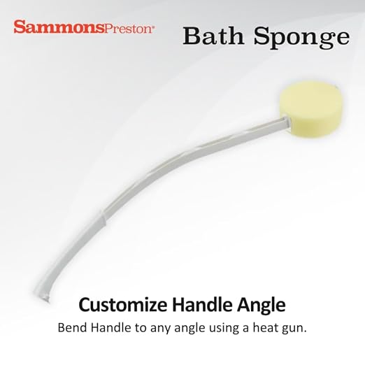 Sammons Preston Bath Sponge, Lightweight Long Handled Washer and Scrubber - Image 5