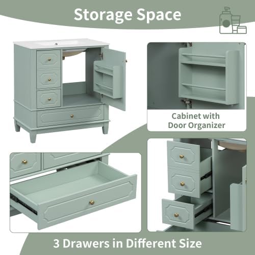 Bellemave 30" Bathroom Vanity - Image 5