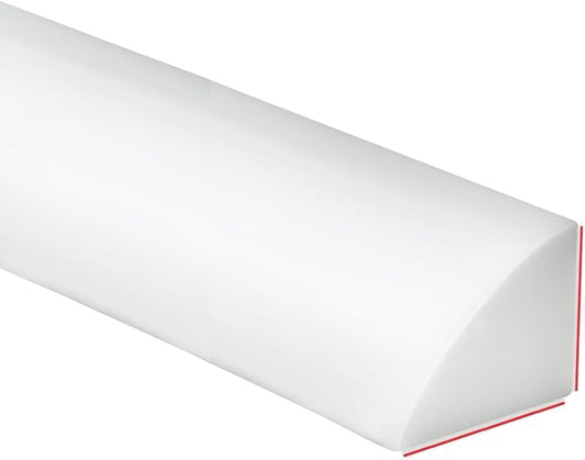 Duzzy 78 Inch Flexible Quarter Round Molding, Peel and Stick Silicone Rubber by Duzzy