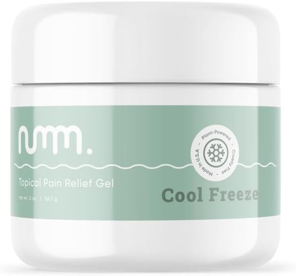 numm. Instant Pain Relief Gel, Cool Freeze, 6% Menthol, Citrus Mint Scent) by numm
