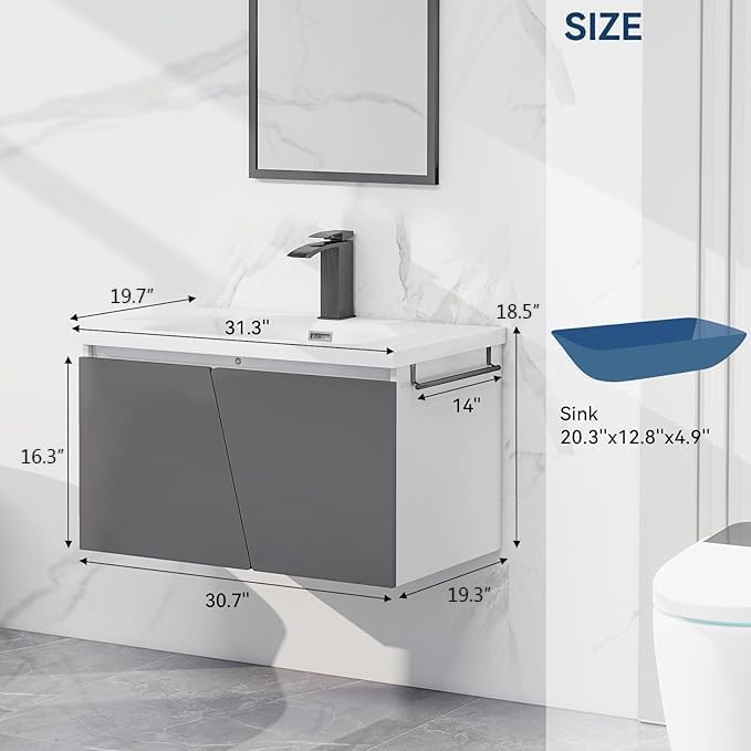 YOURLITE 31" Bathroom Vanity - Image 2