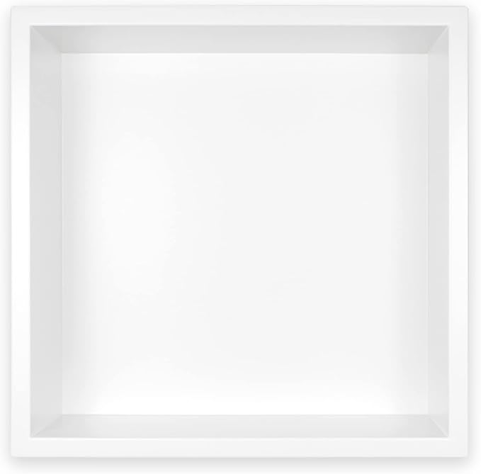 Stainless Steel Shower Niche 12" X 12" White No Tile Needed Niche Shower - Image 7