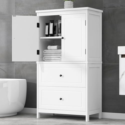 Tall Wide Storage Cabinet, Wood Kitchen Cabinet by Virubi